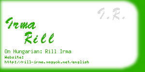 irma rill business card